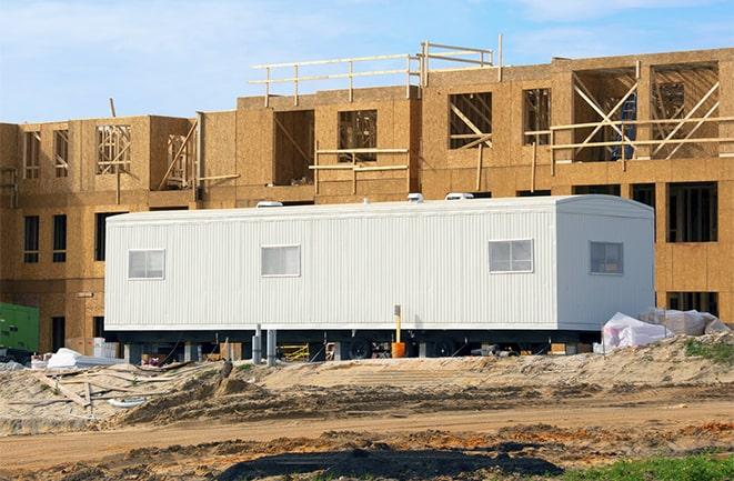 construction site with mobile office rentals in Elma